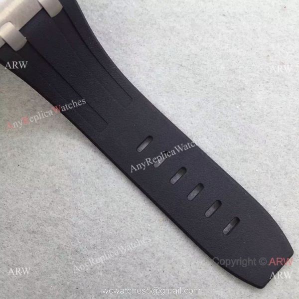 Swiss 3126 Audemars Piguet Replica Watch SS Rose Gold Inner Rubber Strap 8