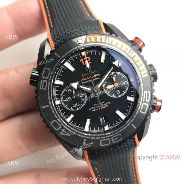 (OM)Replica Omega Seamaster Planet Ocean 600m Master Watch Black Case 8