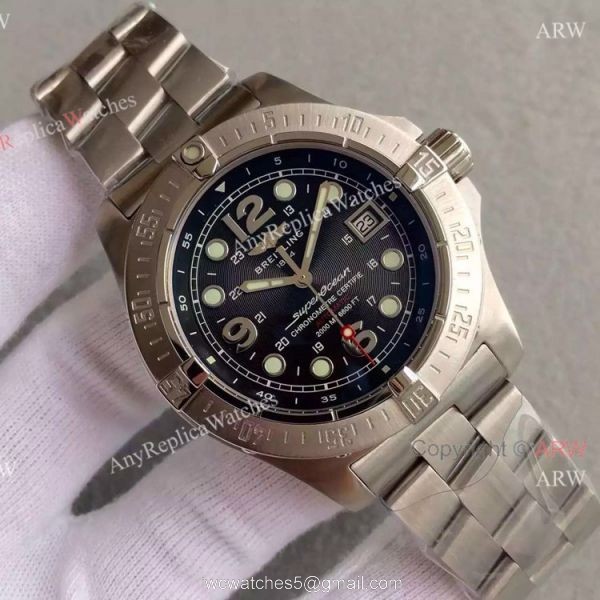 Knockoff Breitling Superocean Steelfish Watch Stainless Steel Blue Face 8