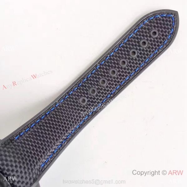 Swiss Replica Omega Seamaster Planet Ocean Deep Black GMT Ceramic Blue Watch 8