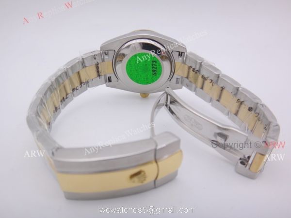 BLACK FRIDAY SALE Rolex Datejust 31mm Watch Diamond VI 2 Tone Olive Green Face Rolex 8