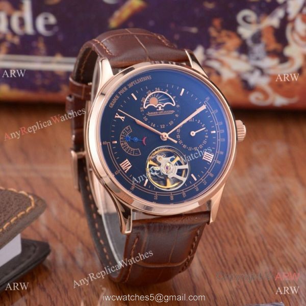 Jaeger-LeCoultre Master Tourbillon Rose Gold Watch Best Copy 8