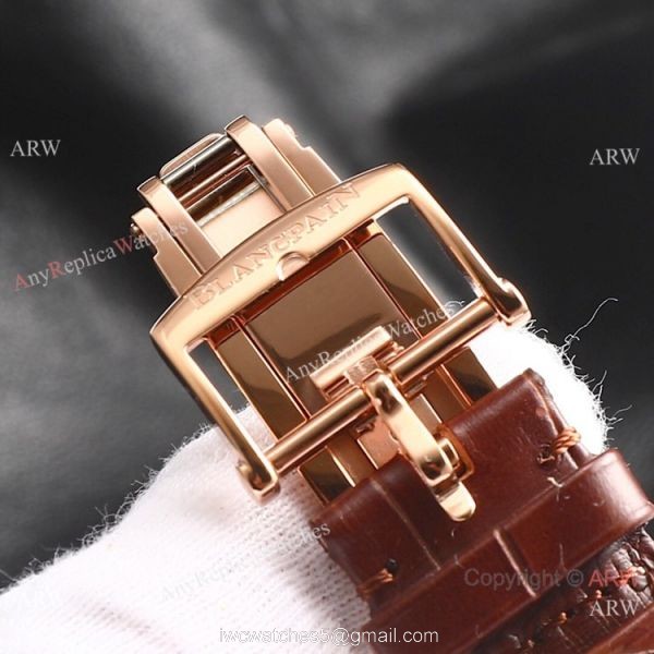Swiss Replica Blancpain Villeret Perpetual Calendar Rose Gold Mens Watch ETA6654 8