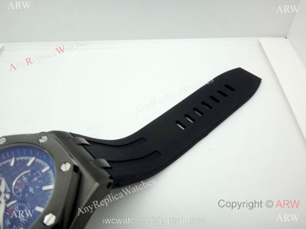 Solid Black Audemars Piguet Royal Oak Offshore Automatic Watch 8