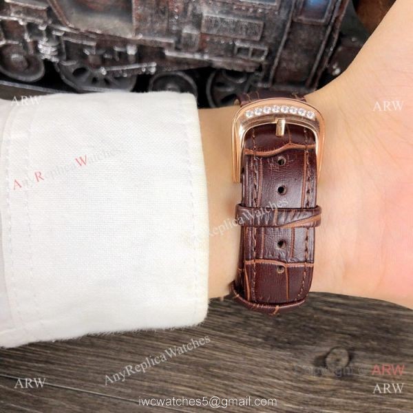 New Copy Franck Muller Crazy Hour Rose Gold Iced Out Watch 8