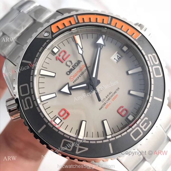 Omega Seamaster Planet Ocean 600m Co-Axial 43.5mm SS Gray Dial 8900 Copy Watch 8