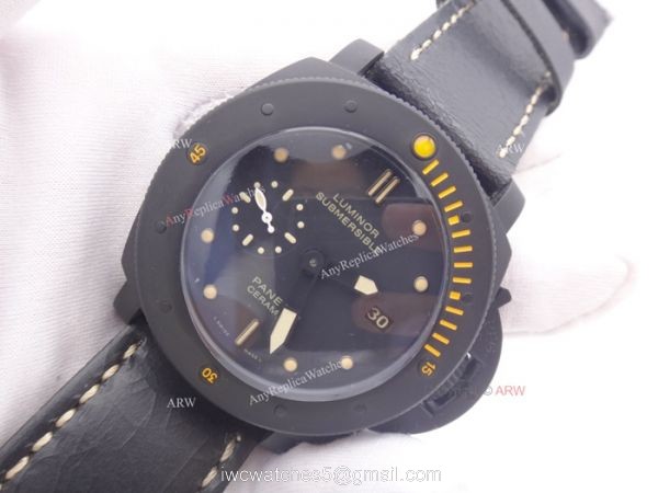 Panerai Luminor Submersible Ceramica PAM508 Replica Watch Brown Markers 8