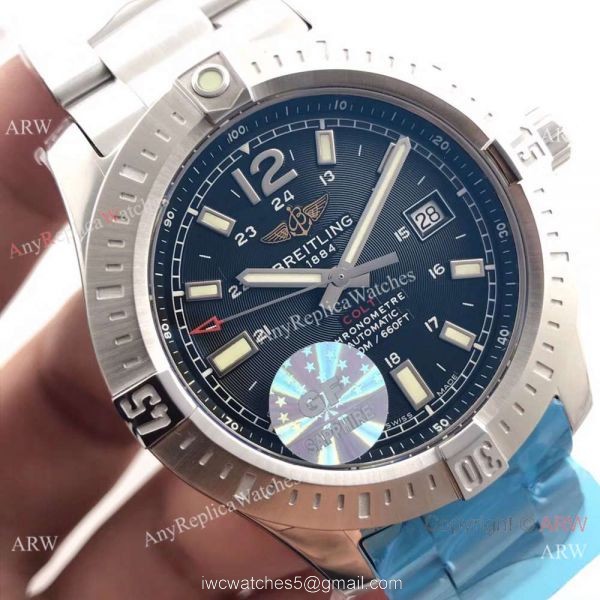 Breitling Copy Watches China Factory Newest Breitling Colt Automatic Watch 44mm Black Dial 8