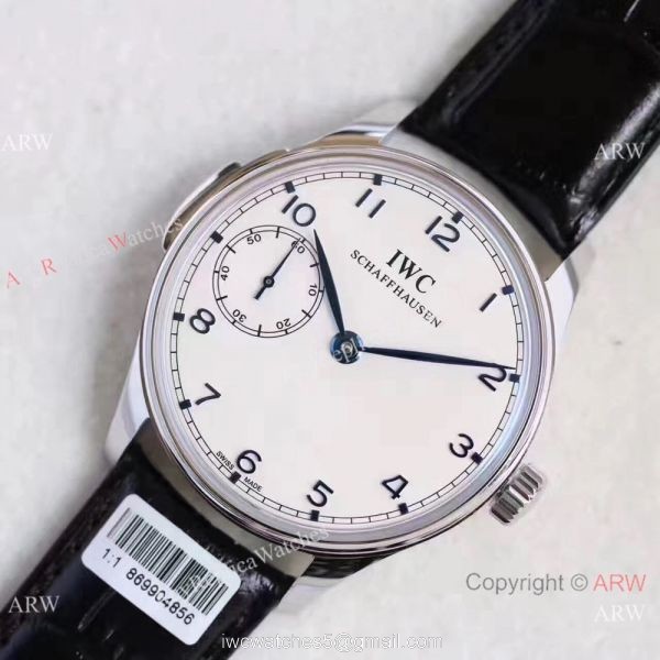 High Quality IWC Portuguese Minute Repeater White Dial SS Watch Low Price 8