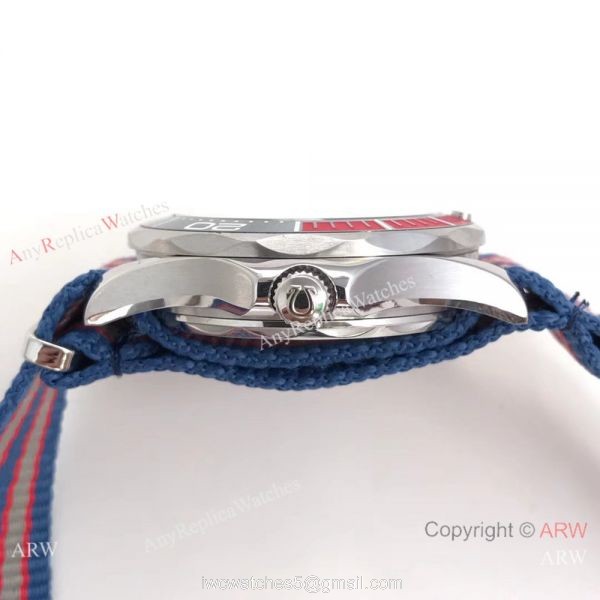Swiss Grade Omega Commanders 007 James Bond Omega Watch White Face Nato Strap 8