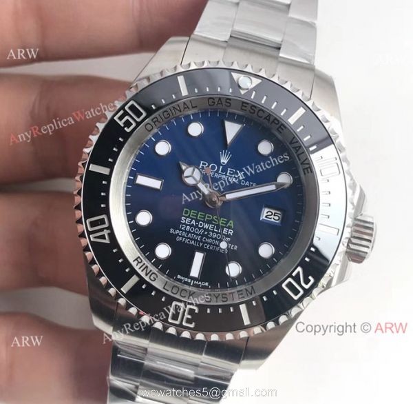 AR Factory Rolex Deepsea Sea Dweller Ref.116660 D-Blue Dial Swiss ETA 3135 Watch 44 mm 8