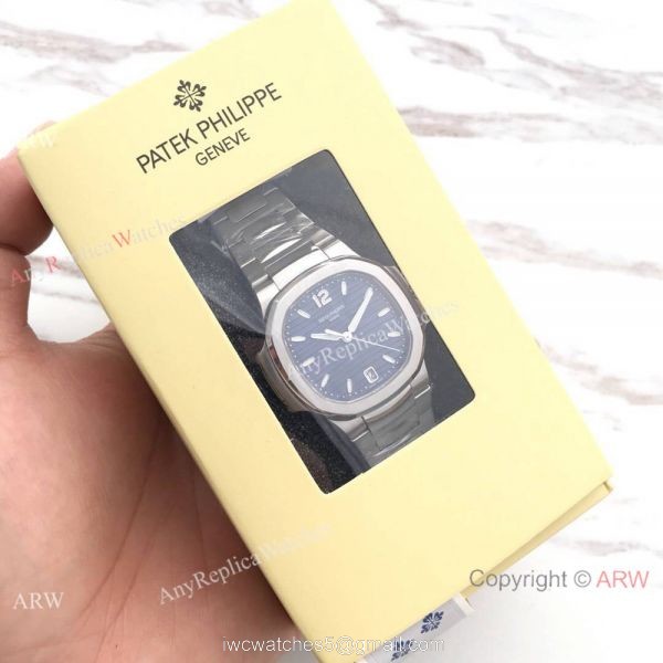 Swiss Copy Patek Philippe Nautilus 7118 Stainless Steel Blue Dial Watch 8