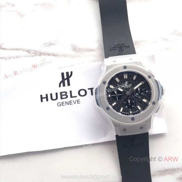 Copy Hublot Geneve Big Bang Stainless Steel Watch Siwss 4100 Carbon Dial 8