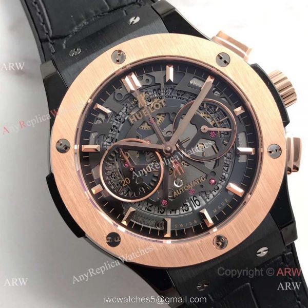 Swiss Copy Hublot Big Bang Classic Fusion Black Case Watch 7750 Valjoux 8