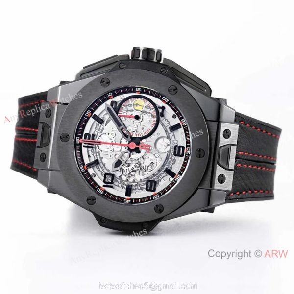 (HBBV6) Copy Hublot Big Bang Ferrari Ceramic Chronograph Watch Swiss Grade 8