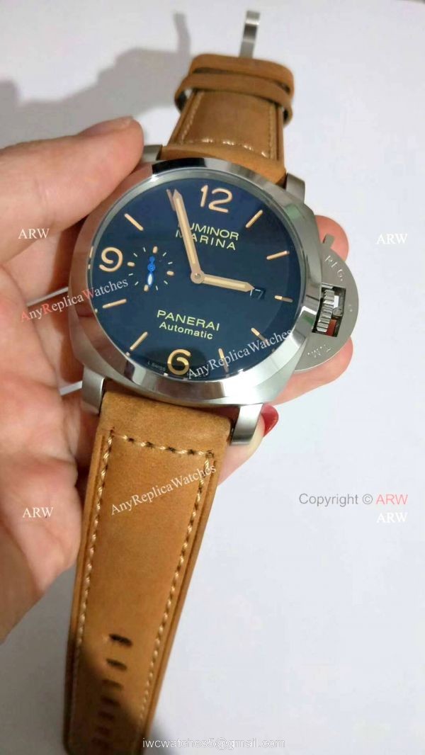 Replica Officine Panerai Pam1312 Luminor Marina Watch Black Dial 44mm 8