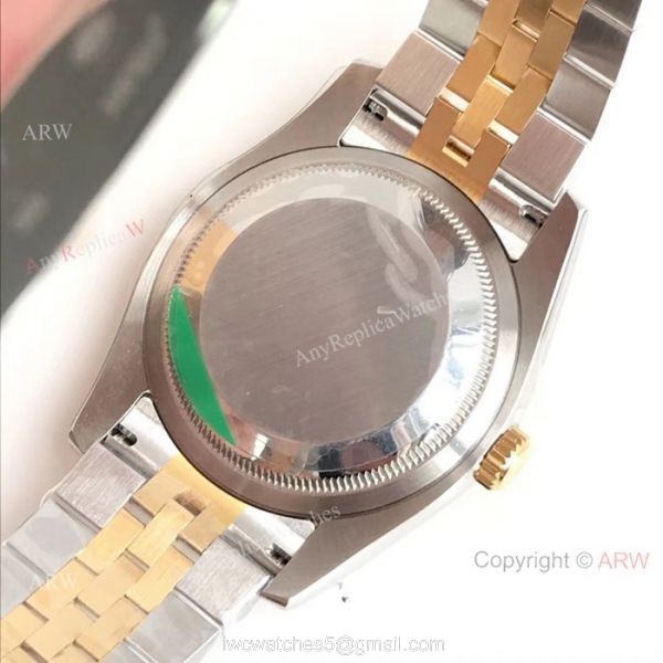 AR factory Replica Rolex DateJust 904L 3135 Watches Two Tone Jubilee Bracelet 8