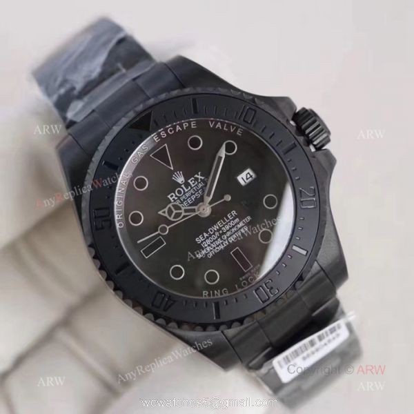 All Black Rolex Deepsea Black Replica Watch 44MM 8