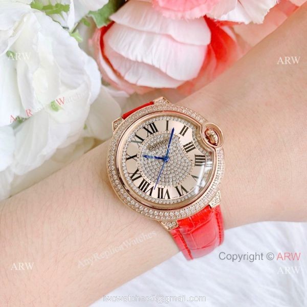 Best Replica Cartier Ballon Bleu De Quartz Watches Low Price 8