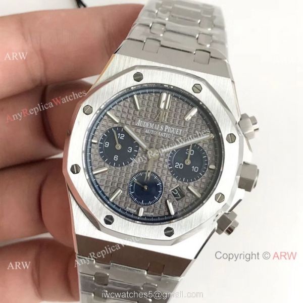 Swiss 7750 Royal Oak Audemars Piguet Replica Watches Gray Dial 26331OR 8