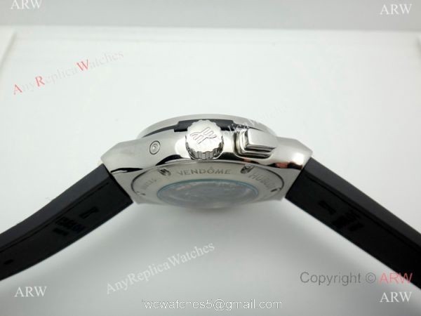 Hublot Tourbillon Skeleton Classic Fusion Watch 45mm SS Black Gummy Band 8