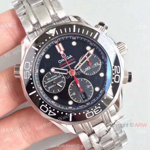AAA Swiss Omega Seamaster Diver 300M Co-Axial James Bond Watch Replica 8