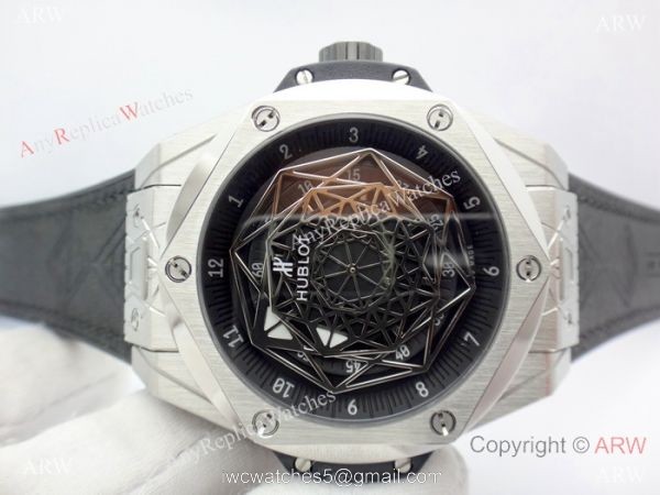 Swiss Grade Hublot Big Bang Sang Bleu Stainless Steel Watch 2019 Replica 8