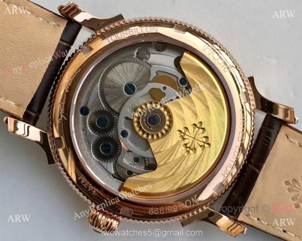 Swiss Copy Patek Philippe Tourbillon Moonphase Power Reserve Watch 42mm 8