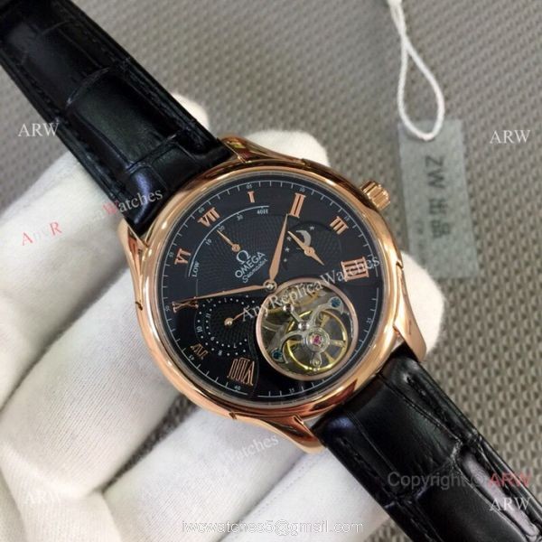 2019 Replica Omega seamaster Complications Watch Rose Gold White Dial 8