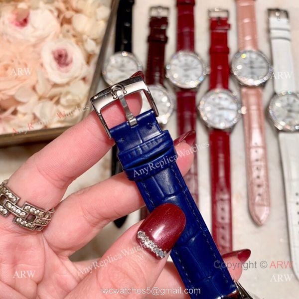Copy Omega DeVille Co-Axial Cscapement Ladies 34mm watch Diamond bezel 8