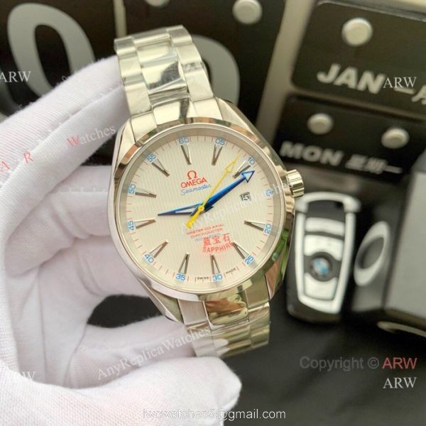 Omega Seamaster AQUA TERRA 8215 Two Tone Watch Swiss Copy 8