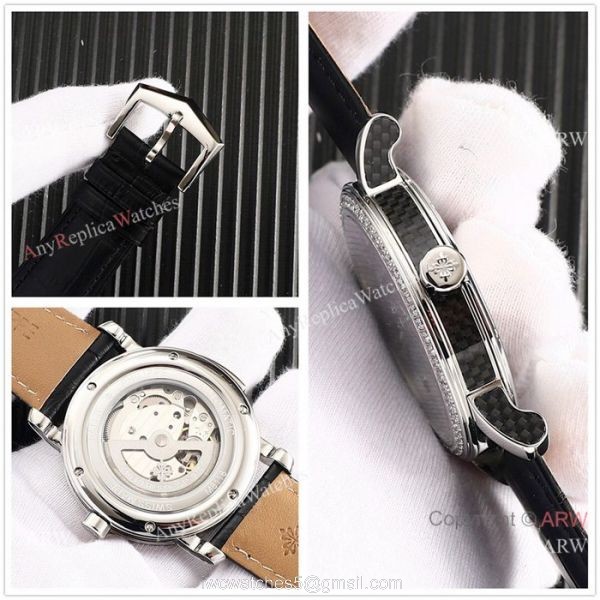 New Style Patek Philippe Calatrava Gray Dial Rose Gold Watches 8
