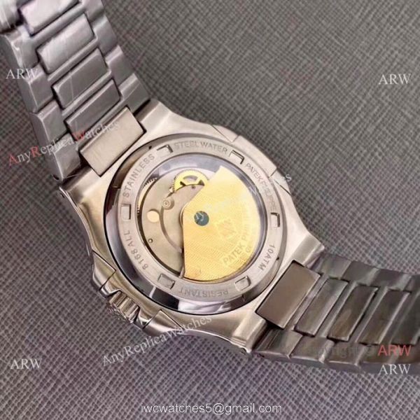 New Replica Patek Philippe Nautilus Mens Watch Stainless Steel Brown Dial 8