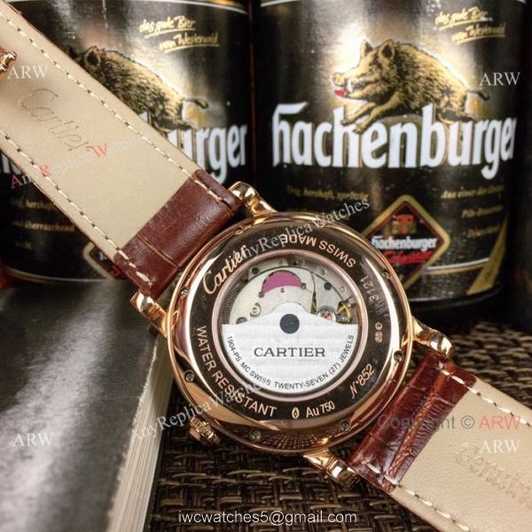New Replica Cartier Ronde Solo Watches Rose Gold Automatic Movement 8