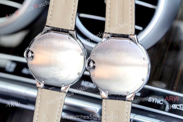 Fake Cartier Ballon Bleu Brown Dial 41mm Watches Swiss Quality 8