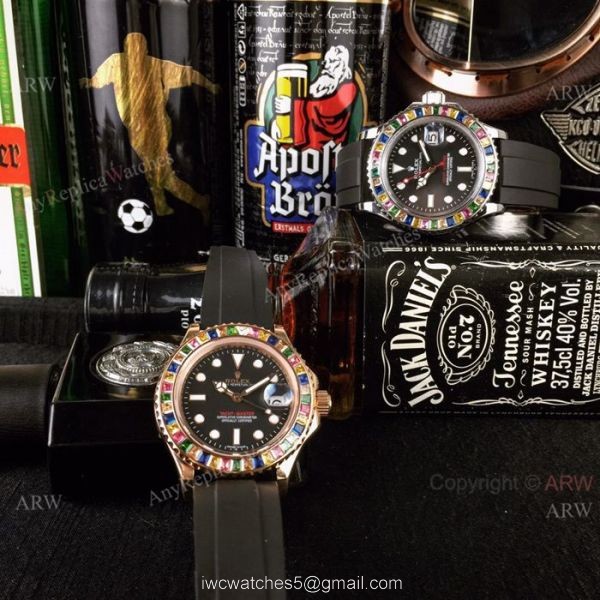 AAA Grade Rolex Rainbow Replica Watch Rolex Yacht Master 116695 8