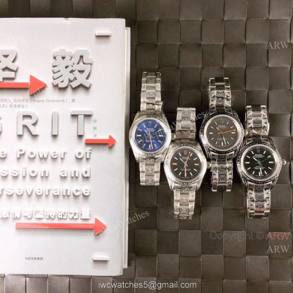 New Rolex Milgauss Blue Replica Watch Stainless Steel &8216;Tattoo 8