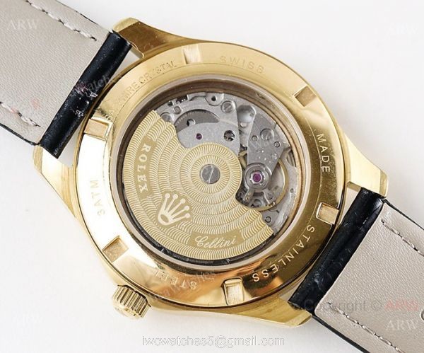 Swiss Grade Rolex Datejust 8215 Yellow Gold Watch 2019 Replica 8