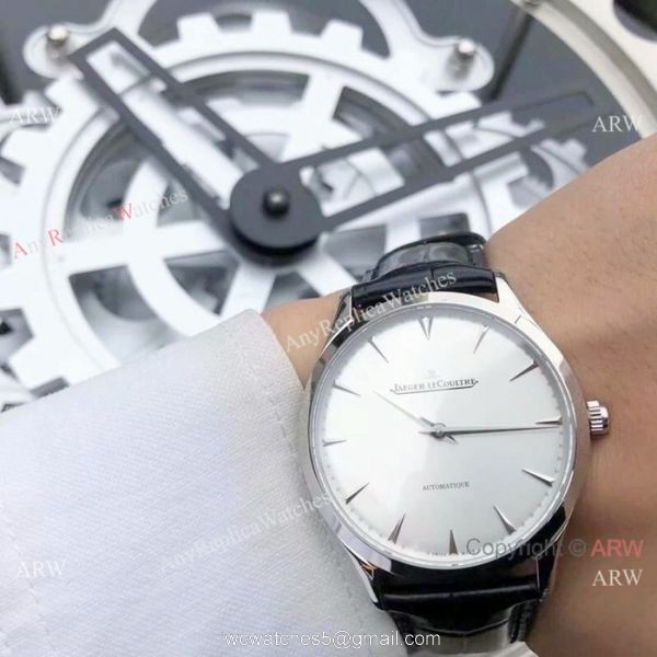New Copy Jaeger-LeCoultre Master Ultra Thin SS Silver Dial Watch 8