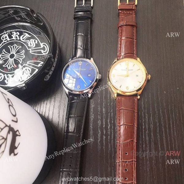 Jaeger leCoultre Master Ultra-Thin Men Watches SS Blue Dial 8