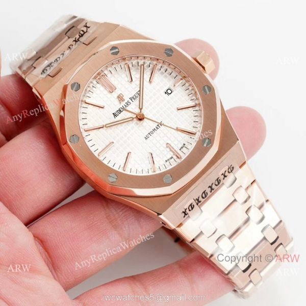 Swiss Grade Audemars Piguet Royal Oak Replica Watch Rose Gold 8