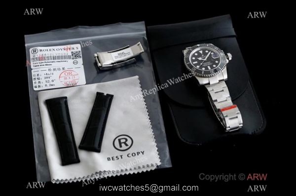 Best Copy Rolex Oyster Perpetual Submariner Eta 2836 SS Black Dial watch OR Factory V2 Version 8
