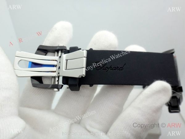 Fake Chopard Alfa Romeo Chronograph Black Dial Watch Red Hands 8