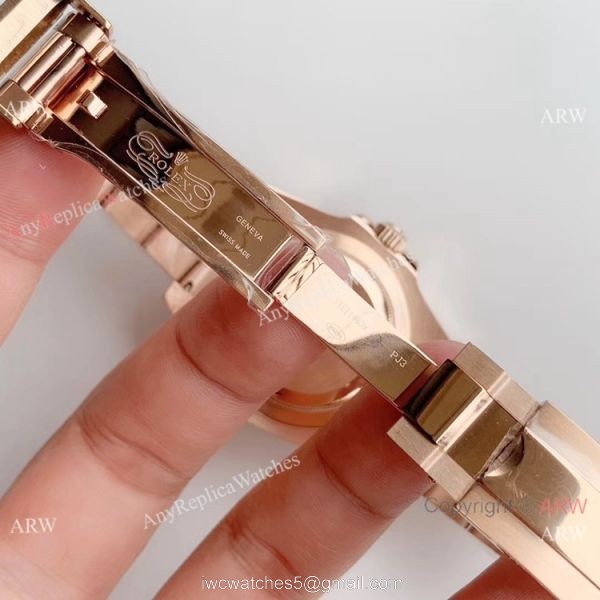 Noob Factory Replica Watches Rolex GMT-Master II Rose Gold watch 8