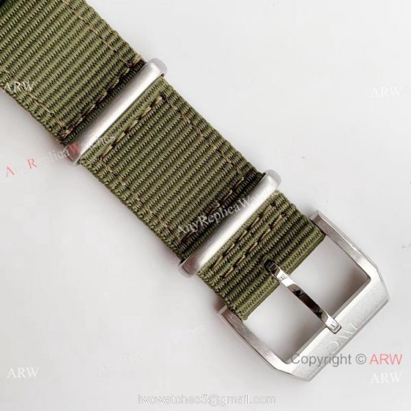 Swiss IWC Mark XVIII Replica Watch Titanium Green Nato Strap M+ Factory 8