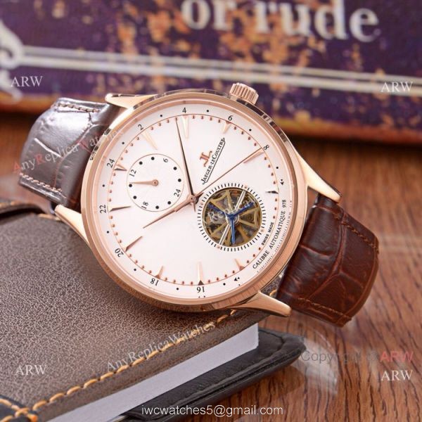High Quality Jaeger LeCoultre Master Grande Tradition A Tourbillon Watch Rose Gold 41mm 8