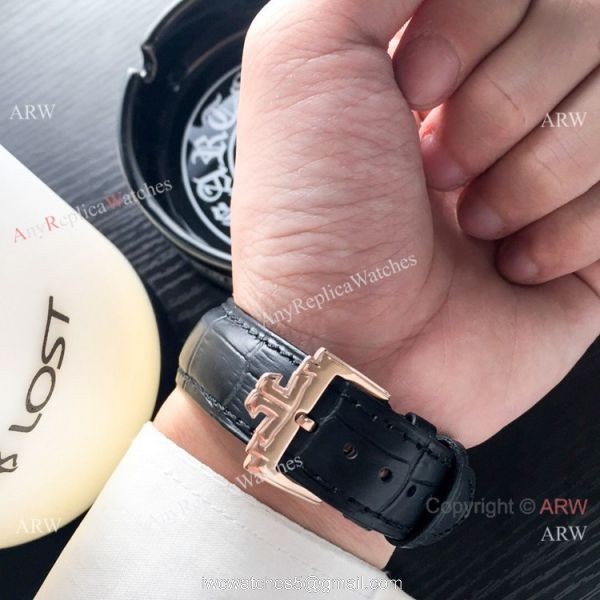 Copy Jaeger LeCoultre Flying Tourbillon Rose Gold watch Mens 8