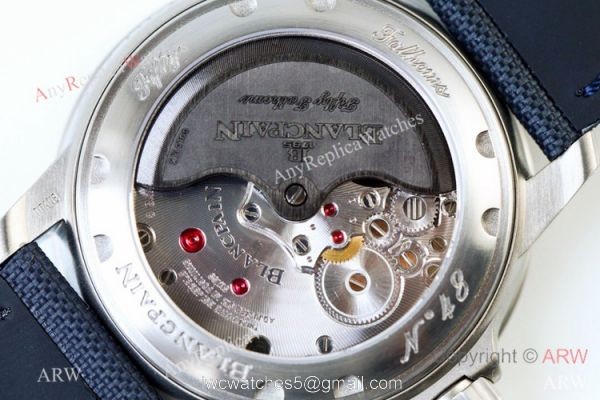 Swiss Copy Blancpain Fifty Fathoms Automatique Watch New Titanium Case Blue Dial 8