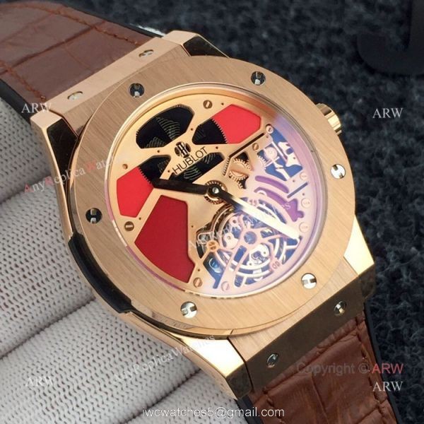 New Fake Hublot Classic Fusion Tourbillon 45mm Watches 8
