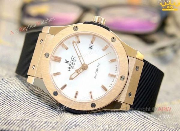 New Copy Hublot Classic Fusion Blue Dial Men Watch at ARW Replica Watches 8